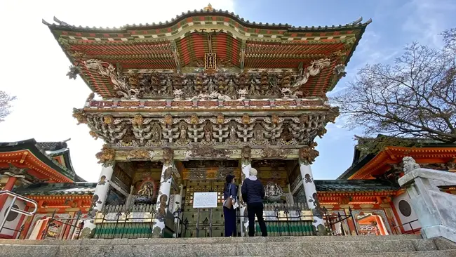 耕三寺 日光東照宮の実測図を使用した「孝養門」