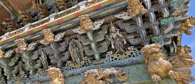 耕三寺 日光東照宮の実測図を使用した「孝養門」