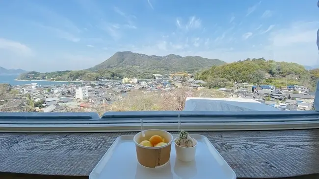 未来心の丘 カフェ・クオーレで休憩