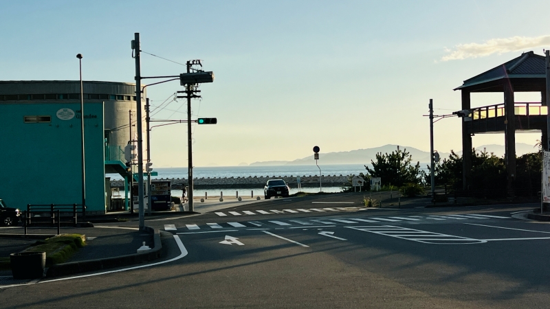 道の駅 風早の郷 風和里（ふわり） 車中泊もできて目の前にある海でも遊べて夕日が綺麗 愛媛県松山市