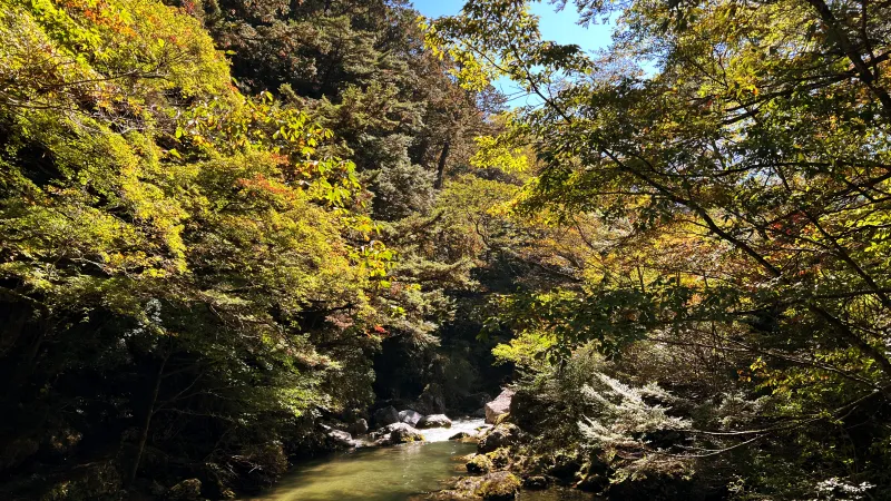 小田深山渓谷 紅葉がキレイ 愛媛県の人気スポット 行き方や駐車場