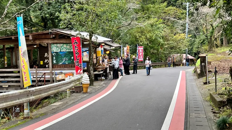 徳島県祖谷 紅葉ドライブ 高齢の母と秋を楽しめるスポット 小便小僧 ひの字渓谷 かずら橋