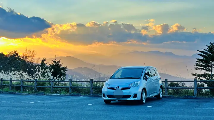 オートバイ神社 高知県「ゆとりすとパークおおとよ」秋のドライブ 夕陽も星空もキレイ