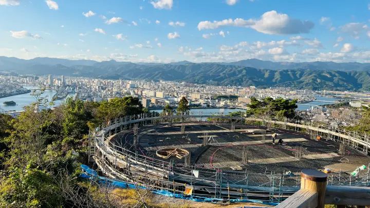 竹林寺から五台山展望台「ソラミアン」