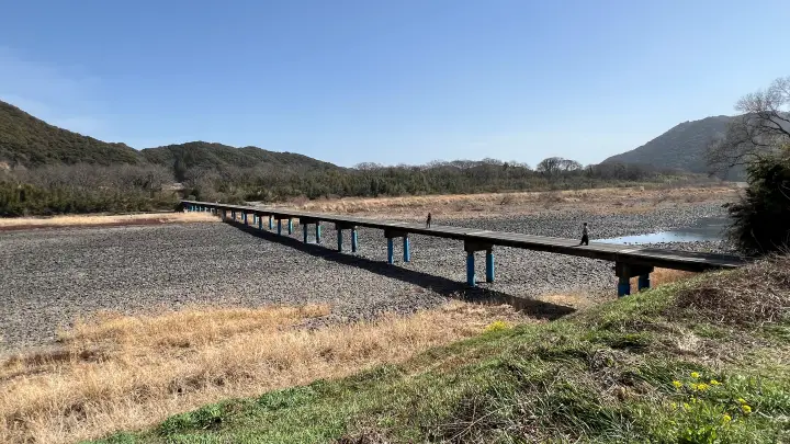 【激レア】四万十川・佐田沈下橋 渇水で水が消えた?今しか見られない絶景