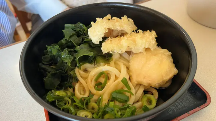 鹿水庵 とり天 ぶっかけ うどん