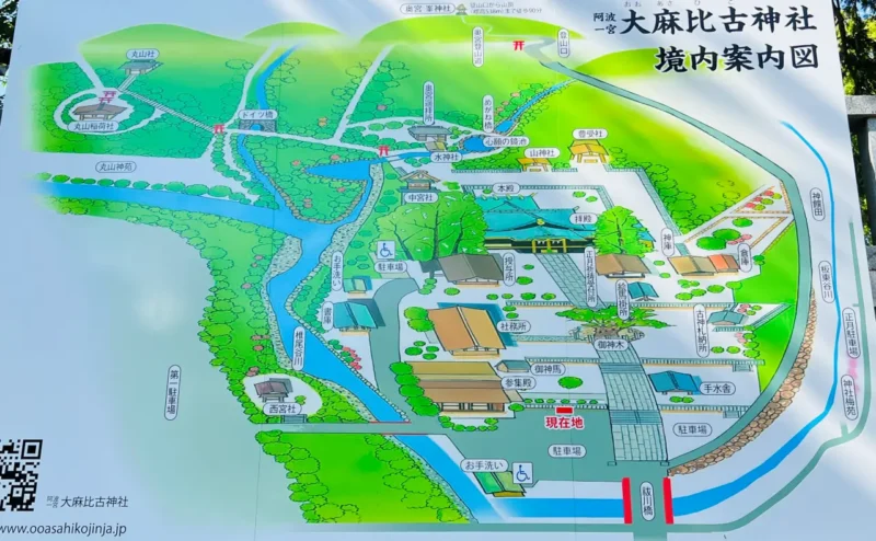 大麻比古神社 境内図