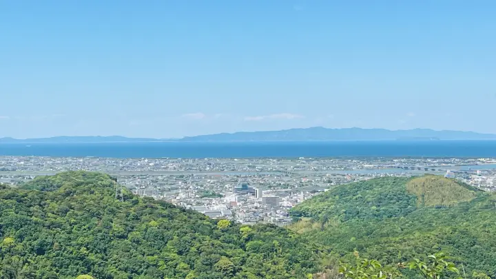津峯神社 駐車場からの景色