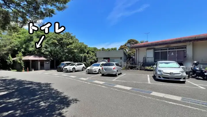 竜宮神社 駐車場とトイレ